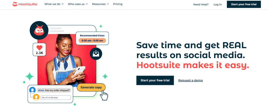 Hootsuite Blogging Tools
